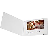 Jeasun Premium 7-Inch IPS HD Video Greeting Card - 4GB Memory, Rechargeable Battery & Speaker, Custom HD Digital Motion Book for Anniversaries, Weddings, Birthdays, Retirements & Business Gifts