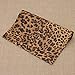 CHZIMADE A4 Size Leopard Printed Fabric Faux DIY Sheet Canvas Back Great for Hair Bows Making Craft (Leopard - A)