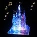 WAYCOM 3D Crystal Castle Puzzle -unisex-adult 3D Jigsaw, Light-Up Musical,105pcs
