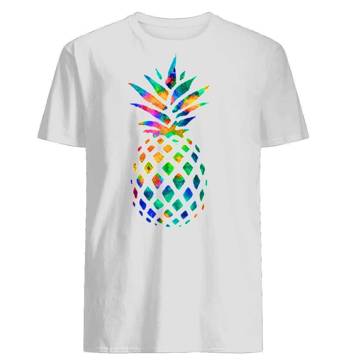 Rainbow Pineapple T Shirts For Girl Cute Zelite