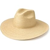 Wide Brim Straw Sun Hat, Western Style, Natural Color