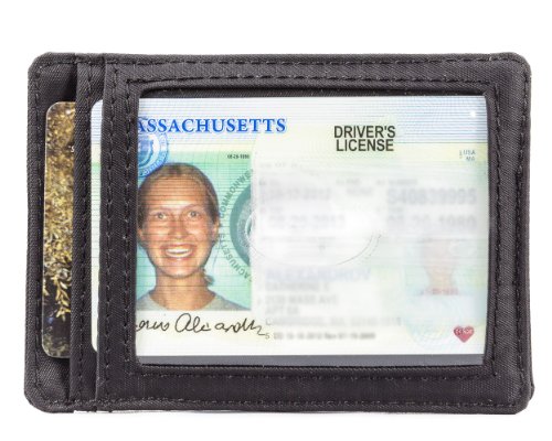 Big Skinny Men's Magnetic Money Clip Slim Wallet, Holds Up to 12 Cards, Black