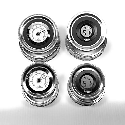 HyLids - Digital (Special! 6 for $59.99) - Wide Mouth - Hygrometer Lids - Thumbnail 5