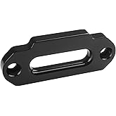 Ucreative Aluminum Hawse Fairlead for ATV 2000-3500 LBs Winch 4 7/8" (124mm) Mount Glossy (Black)