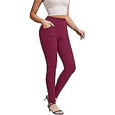 Pants for Women, Comfort Stretch Skinny Slim Dress Pants, Skinny High Waist Pull on Pants with Pockets…