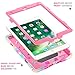 Kids Case for iPad 9.7 2018/2017, iPad Air 2, iPad Pro 9.7 Case Full Body Protective Silicone Cover Adjustable Kickstand for Apple iPad 9.7 5th / 6th Generation (Camo/Pink)