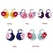 Voberry Baby Infant Girl's Barefoots Sandals Flower Bow Foot Flower (Blue)