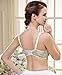 CAKYE Women's Wirefree Maternity Nursing Bra Floral Sleep Breastfeeding Bra (34B, Green + Purple (2 Pcs))