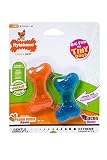 Nylabone Moderate Chewing FlexiChew Bone, Dog Chew Toy Bacon & Peanut Butter Mini