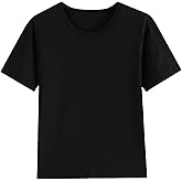 1 Pack Cotton Boys Kids Tshirt Short Sleeve Summer Tops Clothes Tee Shirts for Toddlers(Age 2-14)