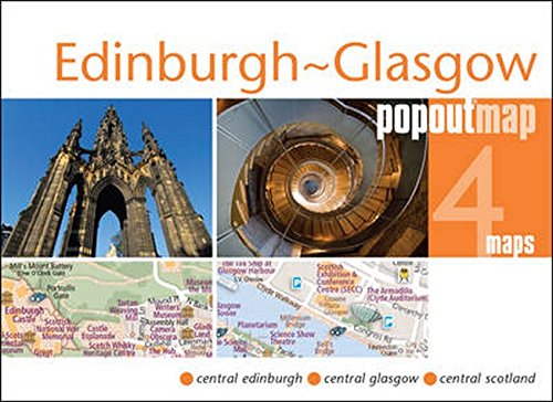 Edinburgh & Glasgow PopOut Map (PopOut Maps) by PopOut Maps