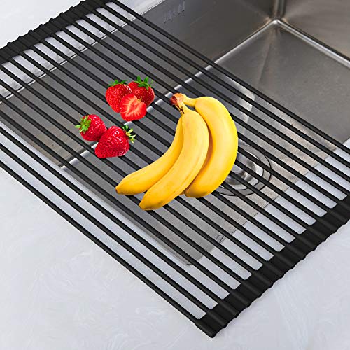 Roll Up Rack, Collapsible Dish Drying RackIn The Sink Drying Mat