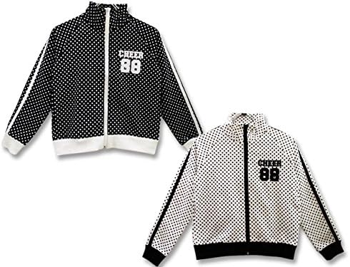Amazon Co Jp チアーエクストリーム Cheer Extreme ドットzip Up ジャケット L レディース S M White 服 ファッション小物