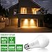 Dusk to dawn Lights Bulb, MINGER 7W Smart LED Bulbs with Auto on/off, 60W Equivalent Indoor/Outdoor Lighting Lamp for Porch, Hallway, Patio, Garage (E26/E27, 600lumen, Warm White)