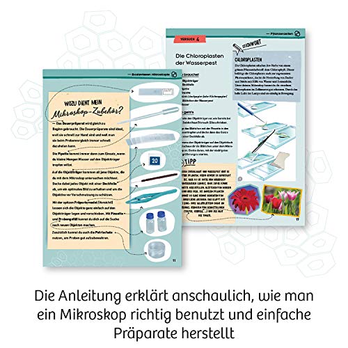 KOSMOS 636050 Entdecker-Mikroskop, Experimentierkasten für Kinder, Schüler Mikroskop, Mikroskop für Kinder ab 8 Jahre, Kinder, kosmos mikroskop – Bild 6