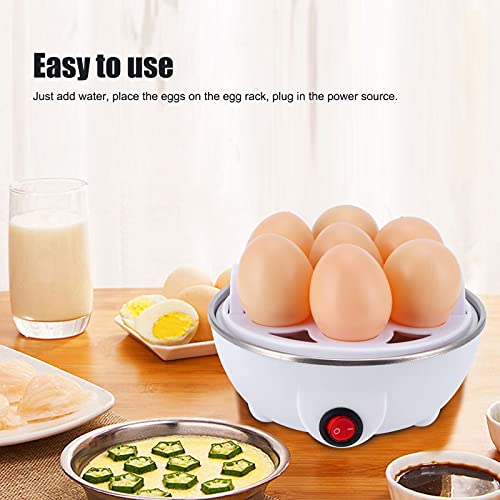 Cocedor de Huevos Eléctrico, 350 W, Mini Cocedor de Huevos Multifuncional, Vaporizador, Cazador Furtivo, Hervidor de Huevos Eléctrico para Uso en la Cocina, Cocedor de Huevos