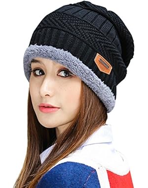 Womens Slouchy Beanie Winter Hat Knit Warm Snow Ski Skull Cap