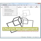Church Management Software Professional Membership System; Church Facilities, Office, Bookkeeping and Finances Administration Software; PC Only CD-ROM; Single License (50,000 Members)
