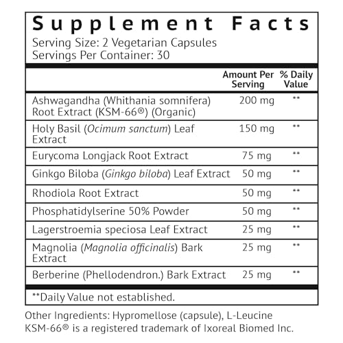 VitaMonk CortiTrax Natural Cortisol Blocker - Doctor Formulated Cortisol Manager, Cortisol Support & Cortisol Reducer (Already Within Normal Ranges)- 60 Capsule Cortisol Supplement