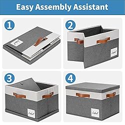 GhvyenntteS Extra Large Storage Bins with