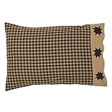 Dakota Star Primitive Country Patchwork Pillow Cases (Set of 2 measuring 21