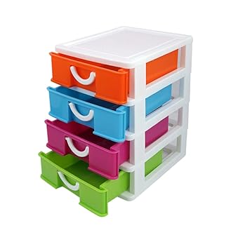 Visheriya Traders Multipurpose Modular 4 Drawer Chest Cabinet