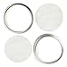 Pure Stainless Steel Sprouting Lids - Set of 2 Stainless Steel Sprouting Screens and Rings for Wide Mouth Mason Jars - Lotus & Sky - Regular Mesh