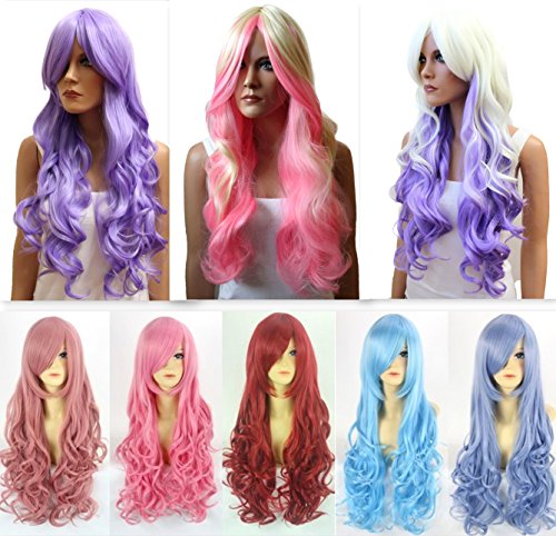 PRETTYSHOP 31"Full Wig Long Hair Cosplay Wavy Heat-Resistant