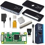 Vilros Raspberry Pi Zero W Basic Starter Kit- Black Case Edition-Includes Pi Zero W -Power Supply &amp; Premium Black Case