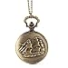 ALIENWOLF Pocket Watch Steampunk Pocket Watch with Chain for Men Women Bronze