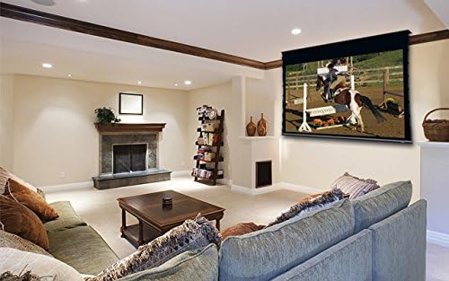 Stewart Filmscreen Cima 123" Electriscreen 16:9 12" Black Drop HDTV Format Above Ceiling Projection Screen (Neve)