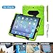 ACEGUARDER Apple Ipad Air Ipad 5 Case Waterproof Rainproof Shockproof Kids Proof Case for Ipad 5 (Gifts Outdoor Carabiner + Whistle + Handwritten Touch Pen) (Aceguarder Brand) (GREEN/BLACK)