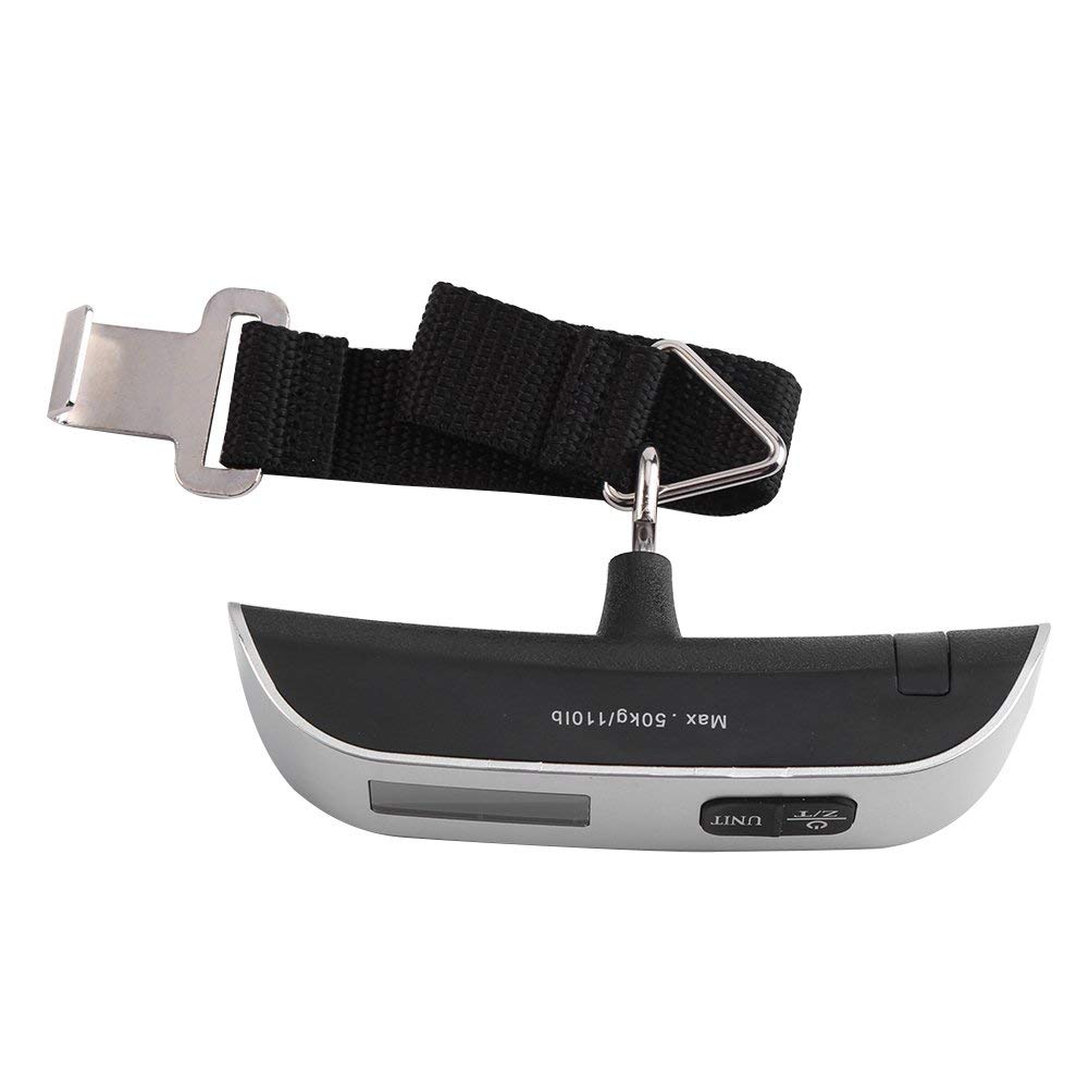 Hand Luggage Scale Electronic Scale High Precision Portable T-shaped LCD Backlight Digital Scales Temperature Sensor and Tare Function Hanging Suitcase Scale