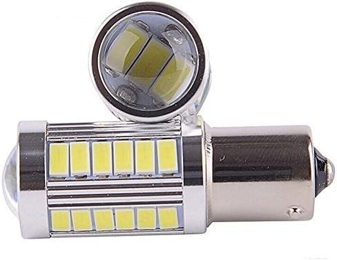 Bosmaa (2) Xenon White 1156 1141 1003 7506 5630 33 SMD RV Camper White LED Light Bulbs Tail Backup