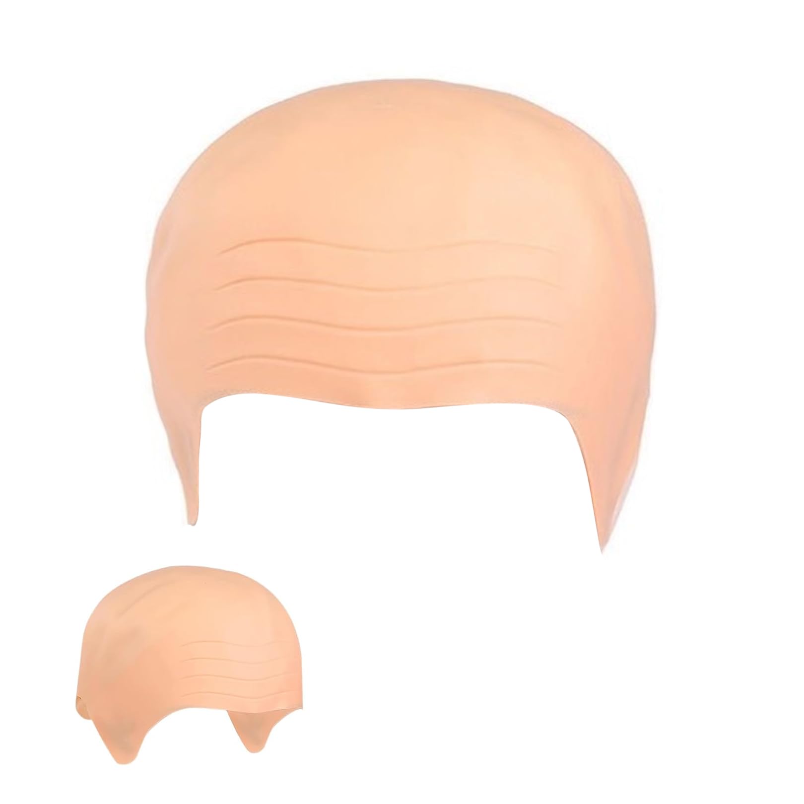 Ycfish Bald Cap for Adults, Wig Caps, Bald Head, Adult Funny Wigs Fancy Dress Hats, Latex Dald Caps, Makeup Latex Balds Head Wig Cap, for Halloween Adults Fancy Dress Cosplay Hat Costume Accessory