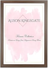Alison Kingsgate Sleek 18x12 Walnut Frame with Perspex Front view 1