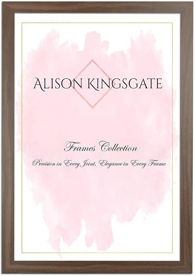 Alison Kingsgate Sleek 18x12 Walnut Frame with Perspex Front