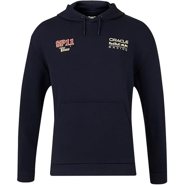 2024年F1 Red Bull Racing Hoodie Men's Castore Navy Red Bull Racing 2024 Team Full-Zip Tri