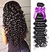 10A Brazilian Deep Wave Virgin Hair 100% Brazilian Human Hair Weave 4 Bundles Cheap Brazilian Curly Virgin Hair Brazilian Deep Wave