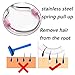 FAMILIFE Facial Hair Remover for Women Stainless Steel Epilator Removes Facial Hair from the Roots
