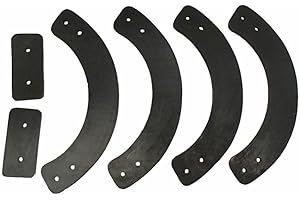 Snow Blower Paddle Replacement Kit for 21 Inch Single Stage Auger, Rubber Scraper Set For Winter Machine, 753-04472 953-04472