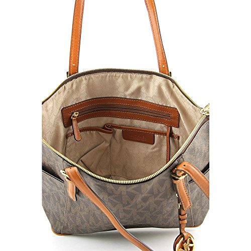 MICHAEL Michael Kors East West Top Zip Tote in Signature PVC