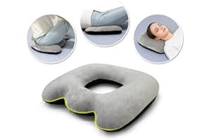 ECISZ Hemorrhoid Pillow Bed Sore Cushion for Butt Sitting Donut Pillow Pressure Ulcer Cushion Donut Pillow for Tailbone Pain Relief Postpartum Pillow After Surgery Pressure Pads Medical Donut Seat Cushion