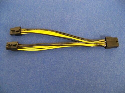 Tenext 1x Female PCI Express 8 Pin Power to 2x Male PCI-E 6 Pin Power Splitting Adapter Cable(Fulfilled by Amazon)