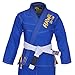 Hawk Brazilian Jiu Jitsu Suit BJJ Gi Kimonos BJJ Uniform Preshrunk Pearl Weave Fabric, with Free White Belt A4 Blue