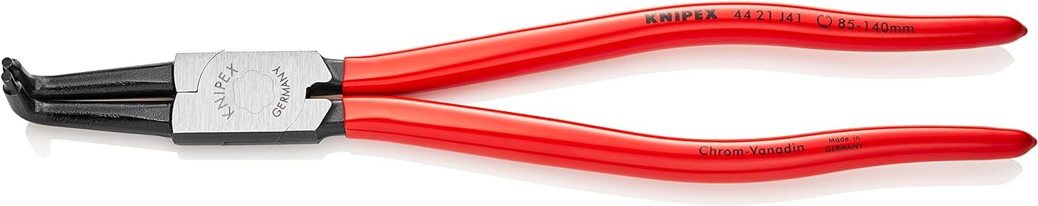KNIPEX Circlip Pliers for Internal Circlips in Bore Holes with Plastic Coating 300 mm, 44 21 J41