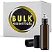 Roller Bottles for Essential Oils – 12 Pack 10 ml Glass Tall Roll On Refillable Empty Amber Bottles with Stainless Steel Roller Ball Cap Bulk – DIY Perfume Aromatherapy – Bulk Essentials