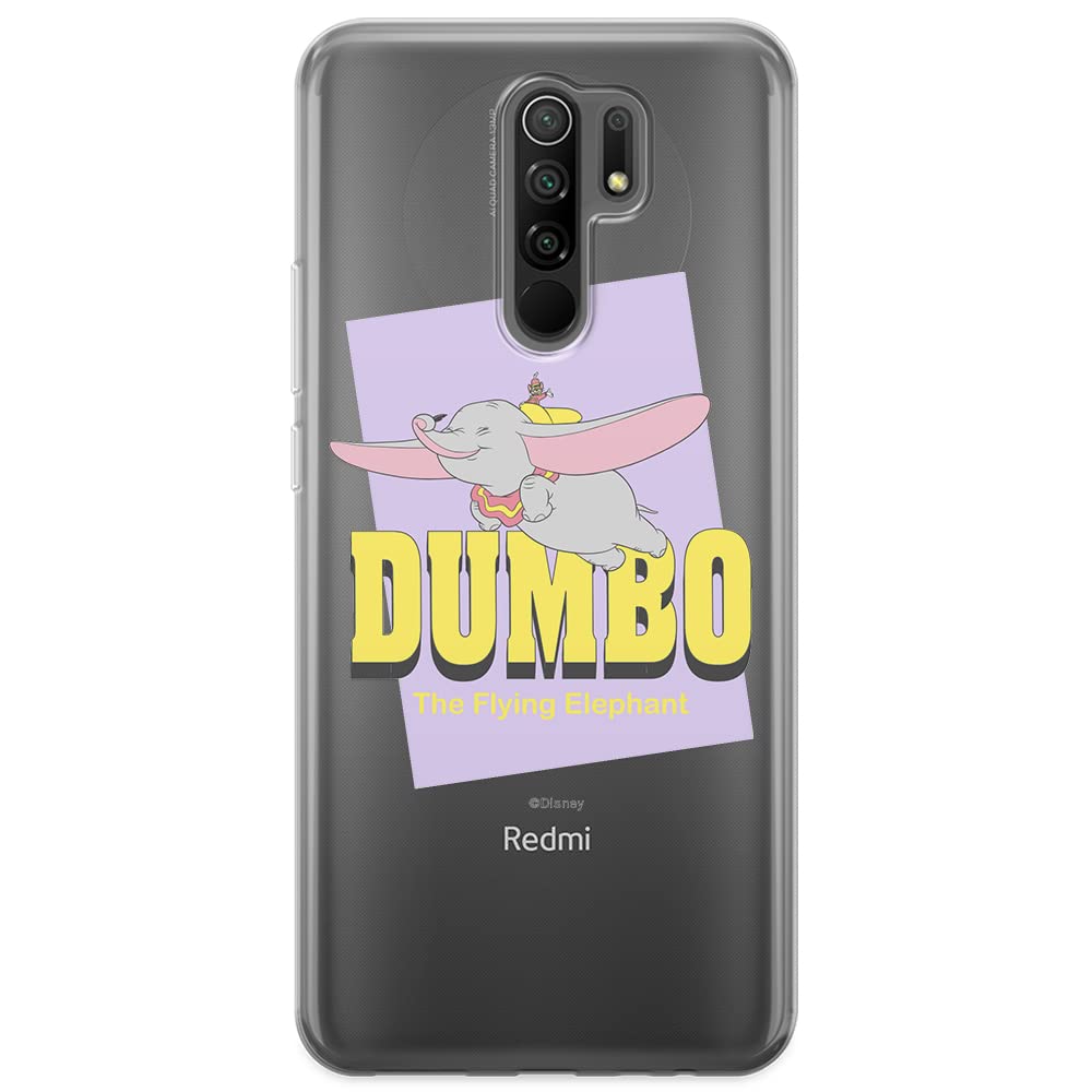 ERT GROUP mobile phone case for Xiaomi REDMI 9 original and officially Licensed Disney pattern Dumbo 005 optimally adapted to the shape of the mobile phone, partially transparent