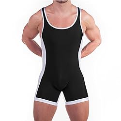 DLSMDOUS Men's Wrestling Singlets Sleeveless