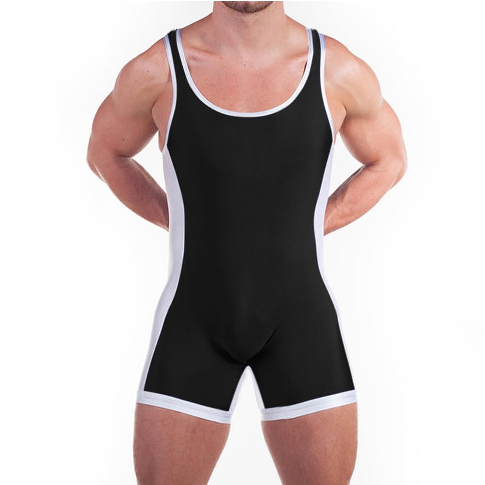 DLSMDOUS Men's Wrestling Singlets Sleeveless